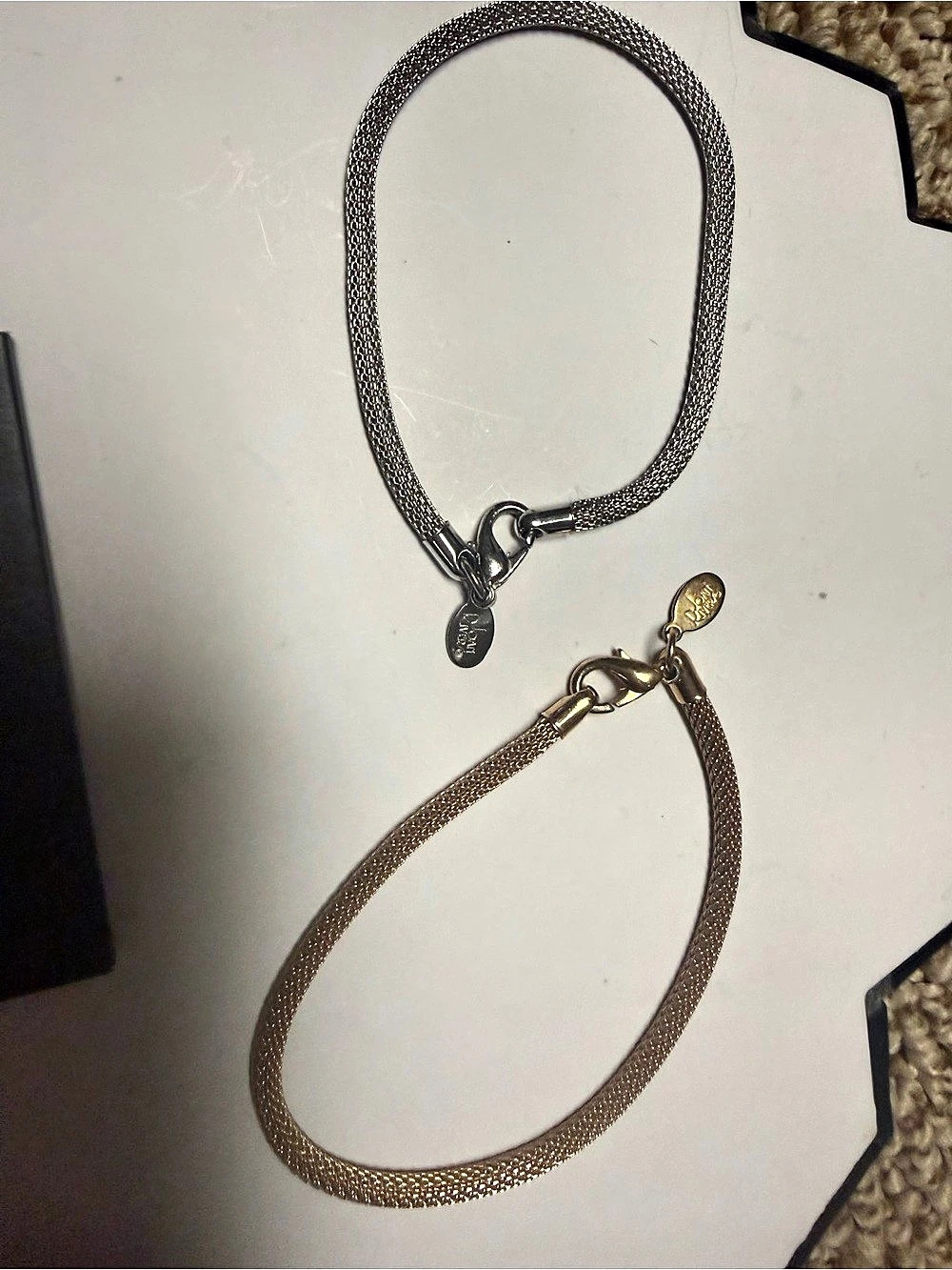 Joan Rivers Chain Bracelets Gold & Silver